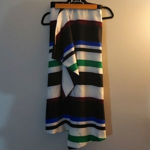 Lane Bryant Striped Asymmetrical Midi Skirt Sz 22